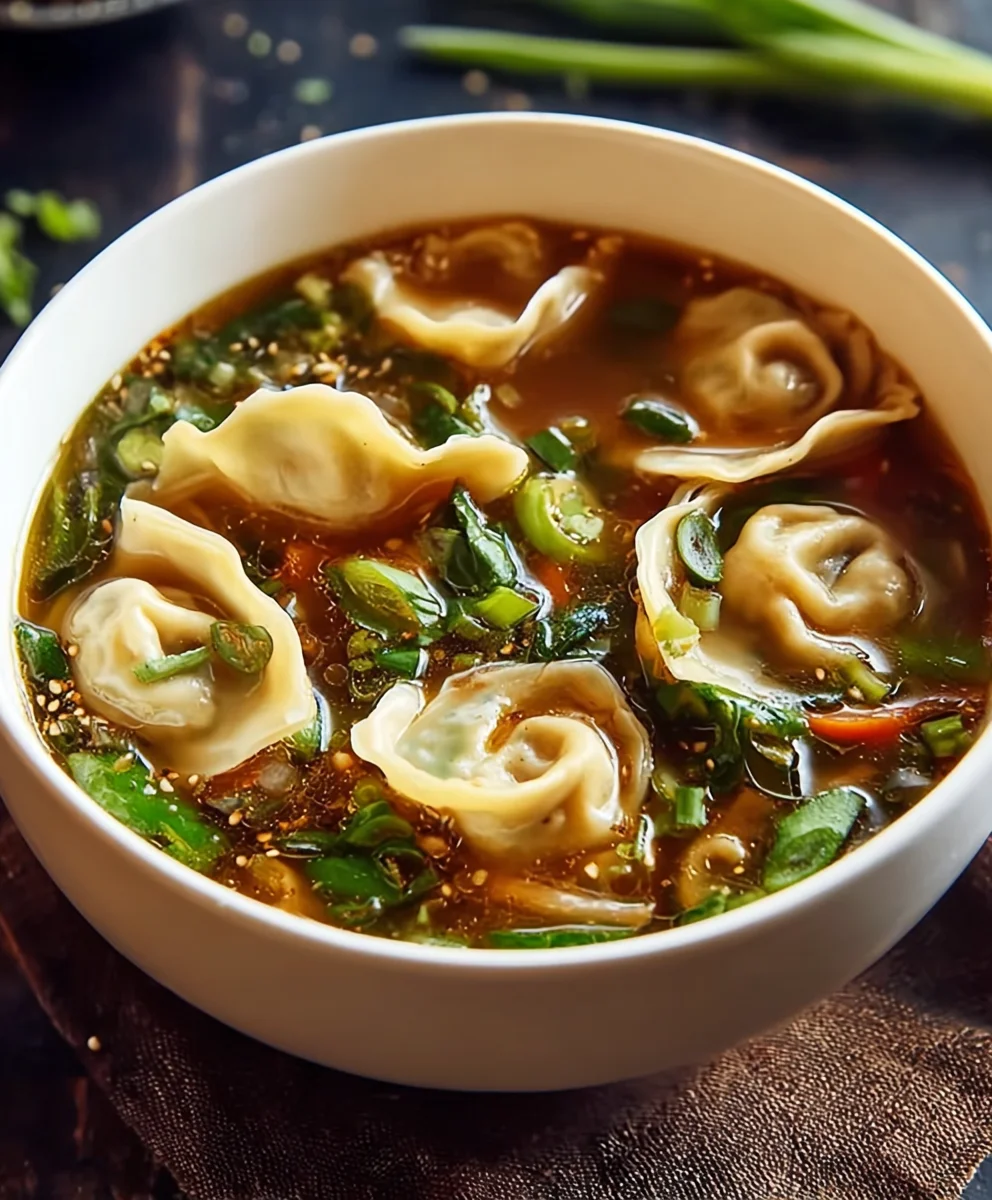 Potsticker Soup Beef Recipe - Comforting Flavor