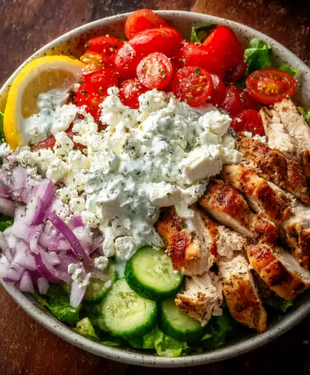 Easy Greek Chicken Bowls-Healthy Meal Prep