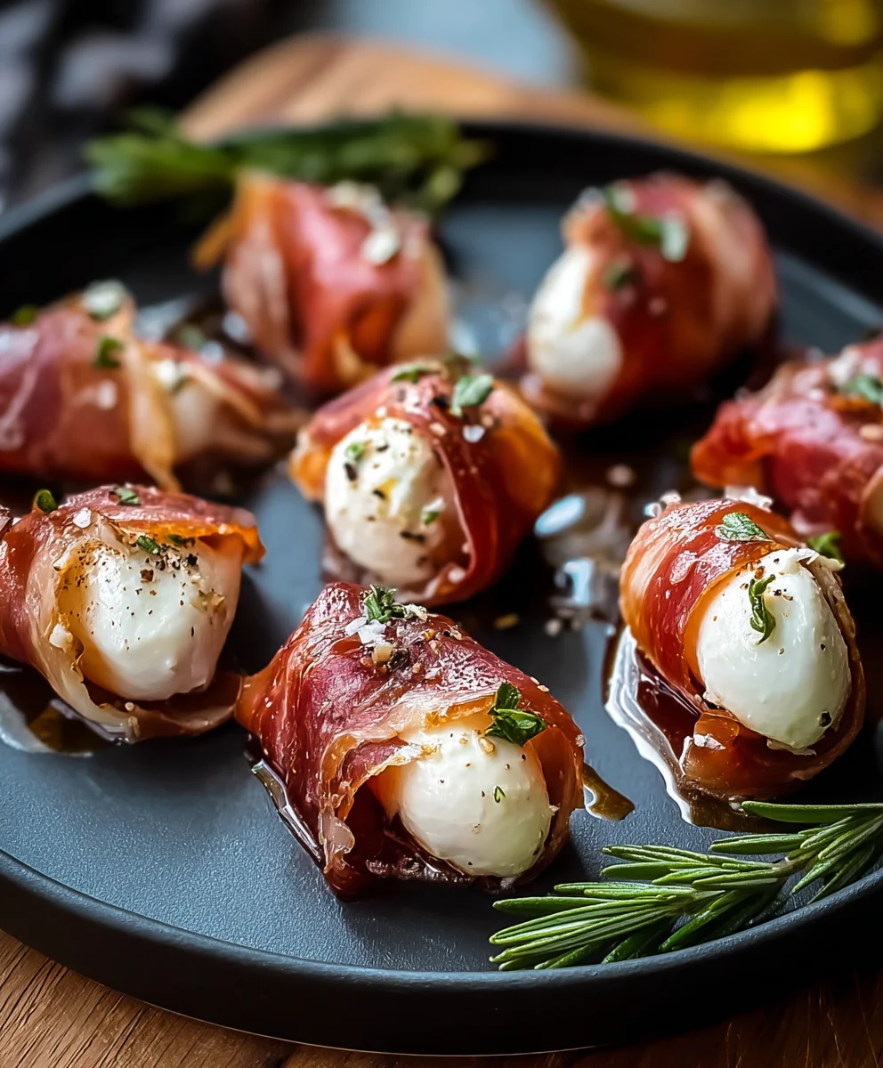 Beef Beef Prosciutto Mozzarella Bites-Easy Appetizer