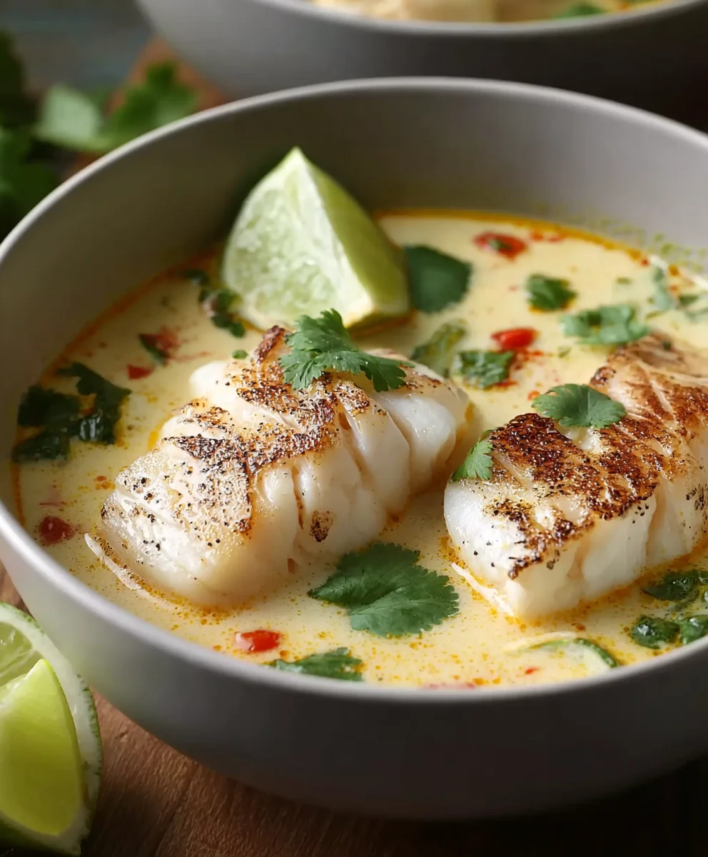 Coconut Lime Fish Soup- Flavorful & Easy Recipe