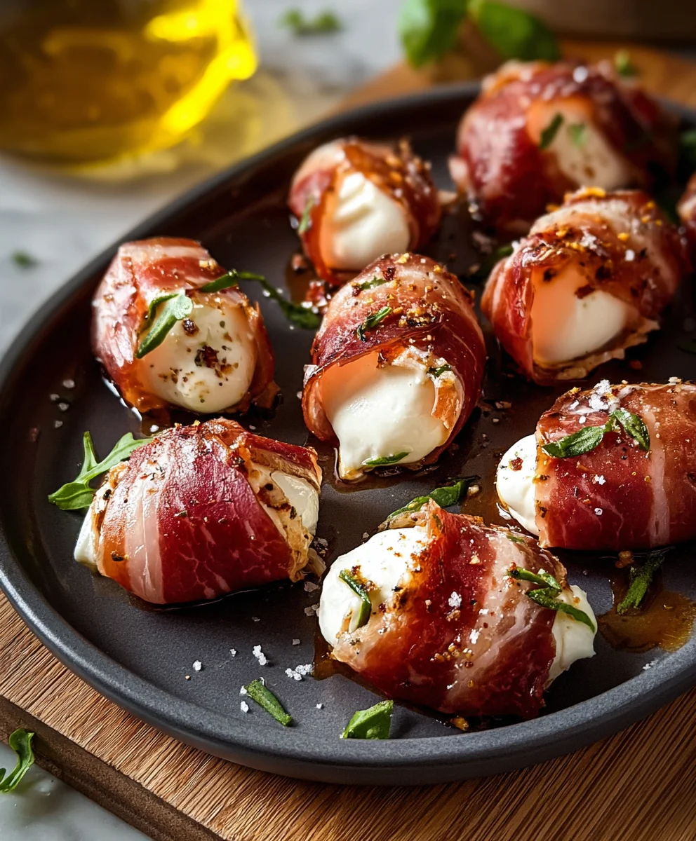 Beef Beef Prosciutto Mozzarella Bites-Easy Appetizer