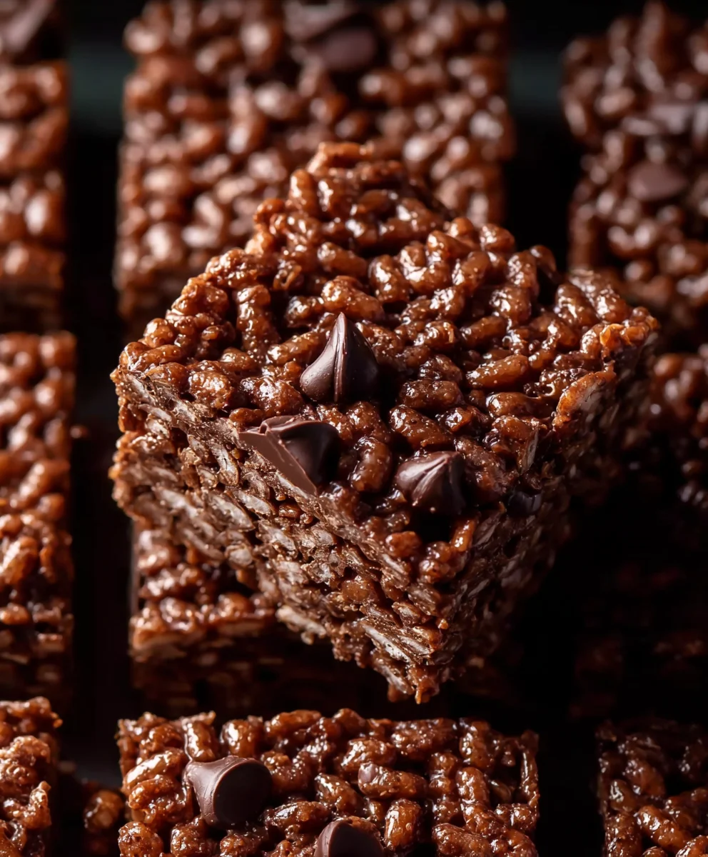 Easy Chocolate Rice Krispie Treats - Quick Dessert