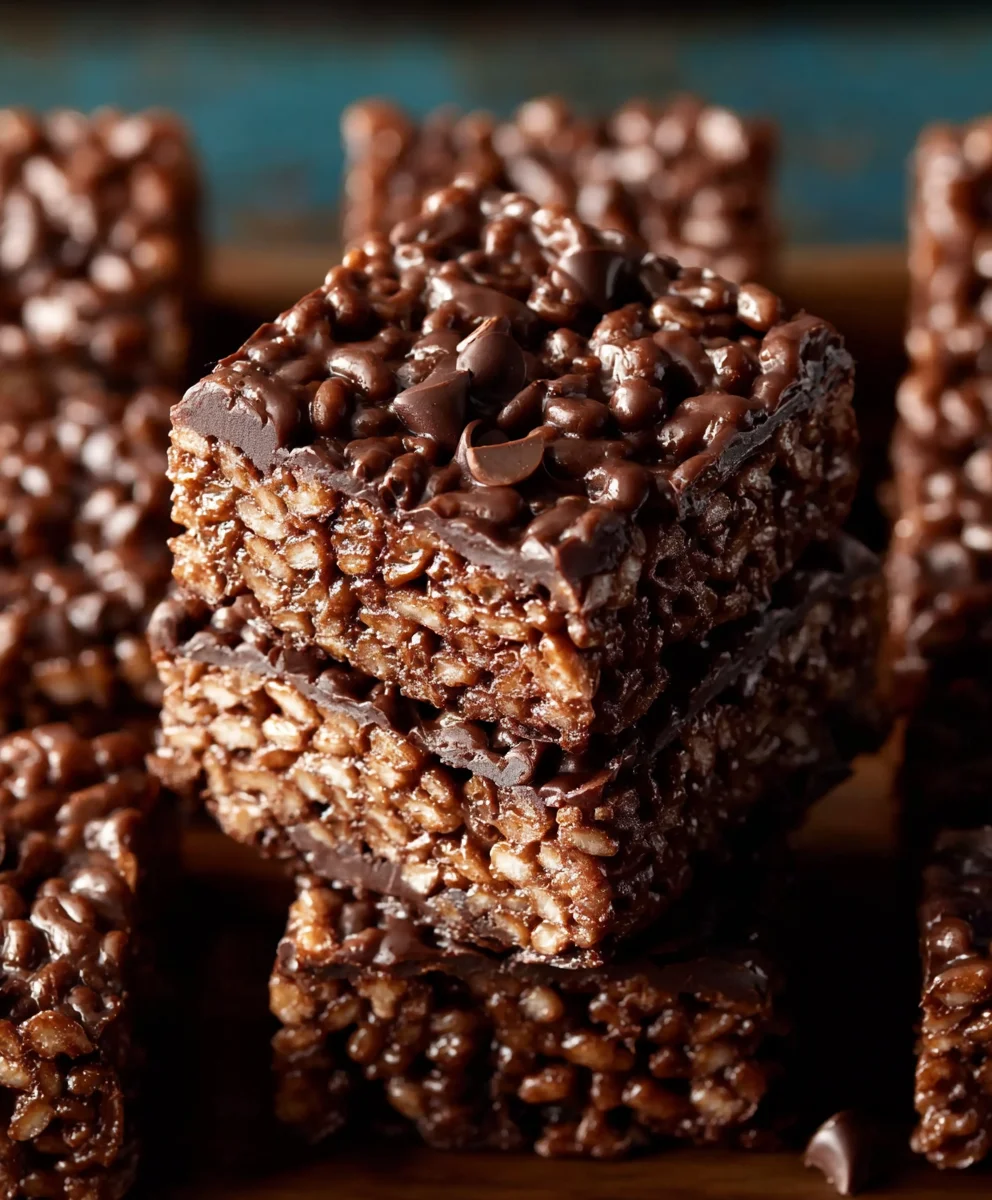 Easy Chocolate Rice Krispie Treats - Quick Dessert