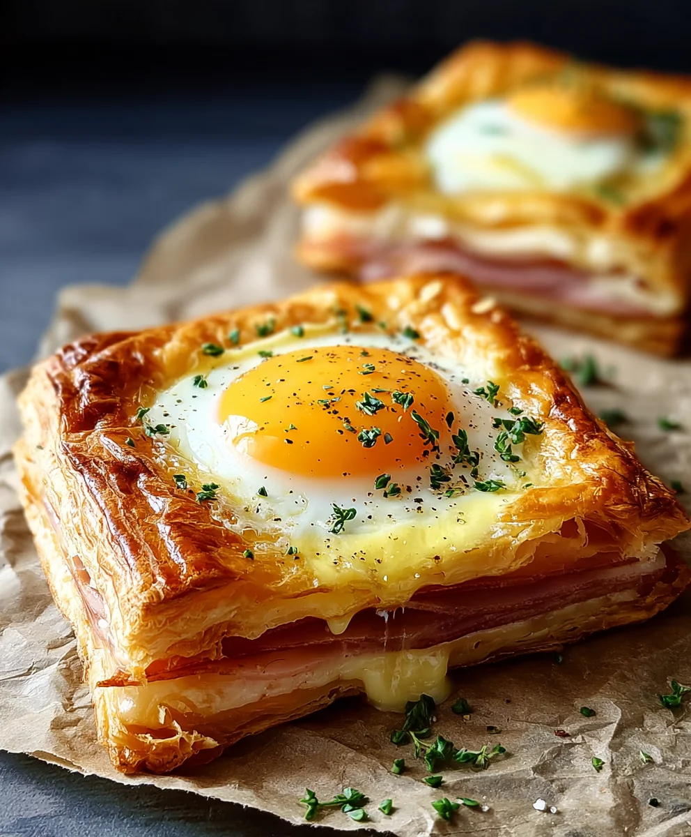 Puff Pastry Croque Madame Recipe - Easy & Delicious