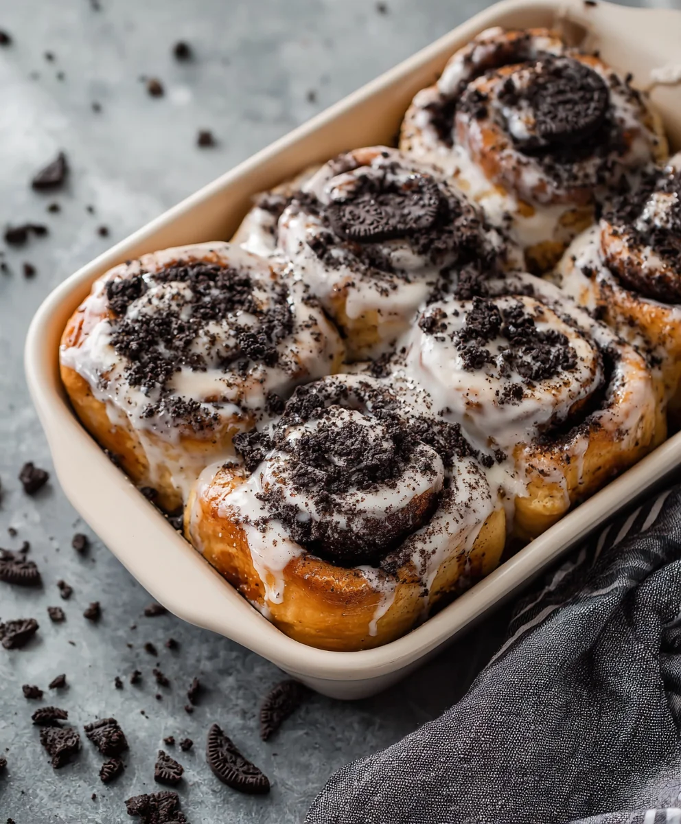 Oreo Cinnamon Rolls - Delicious Dessert Treat