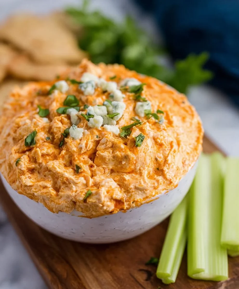 Easy Crockpot Buffalo Chicken Dip Recipe