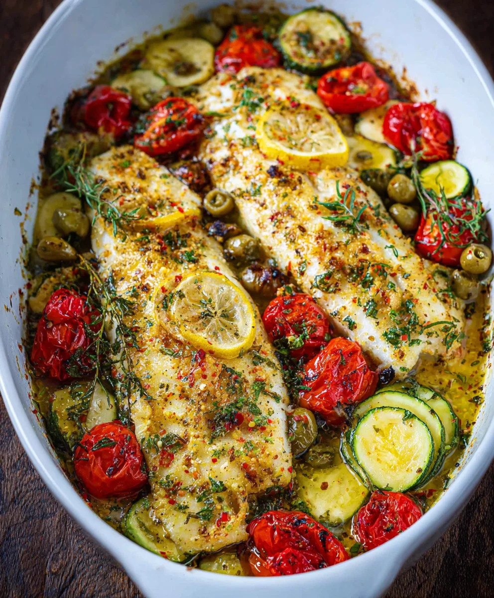 Easy Mediterranean Baked Fish Recipe