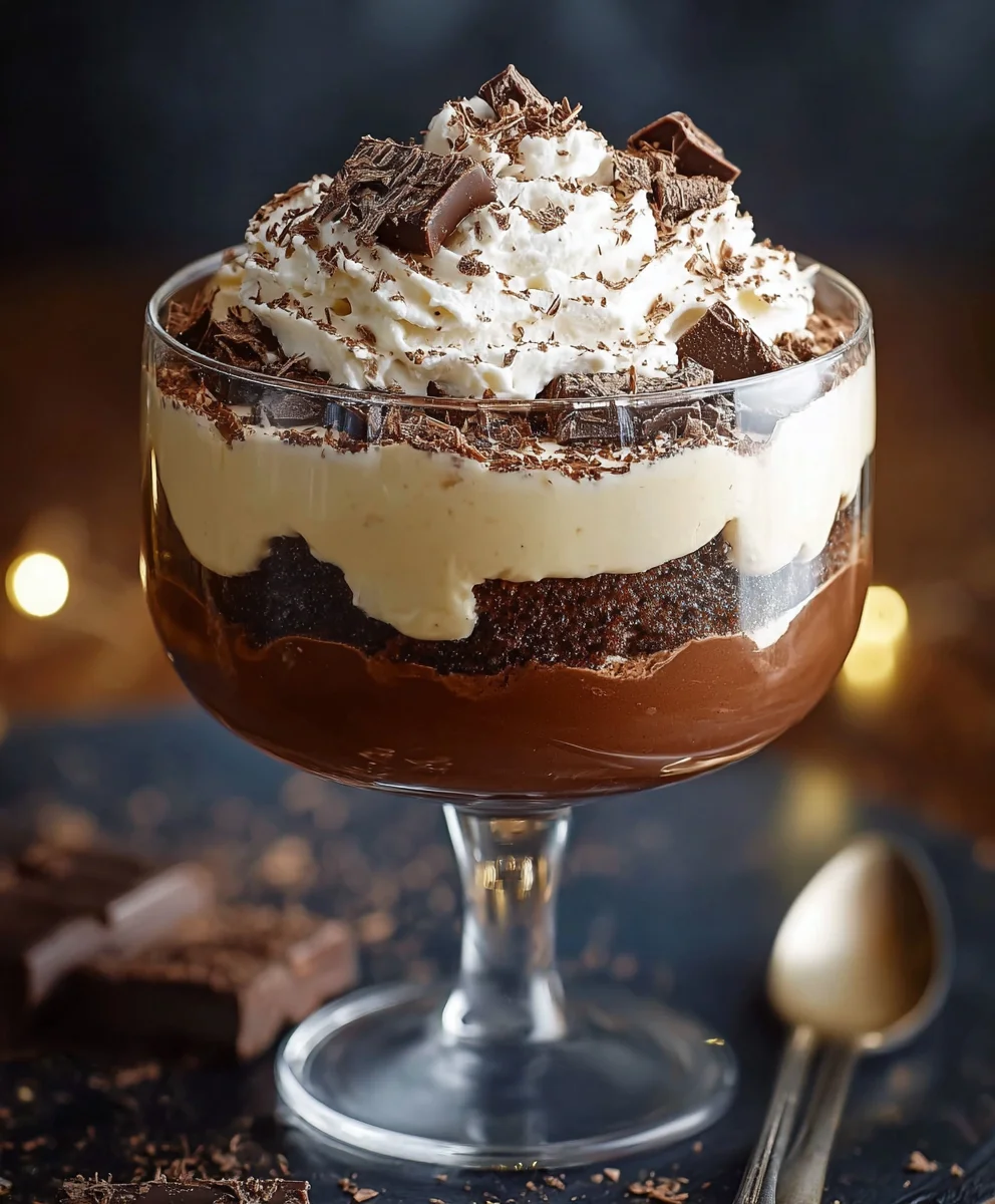 Decadent Baileys Non-Alcohol Chocolate Cheesecake Trifle