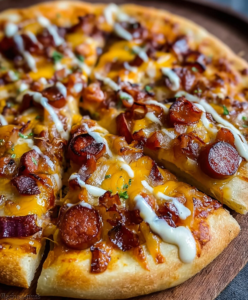 Beef Hot Dog Pizza Recipe- Easy & Delicious