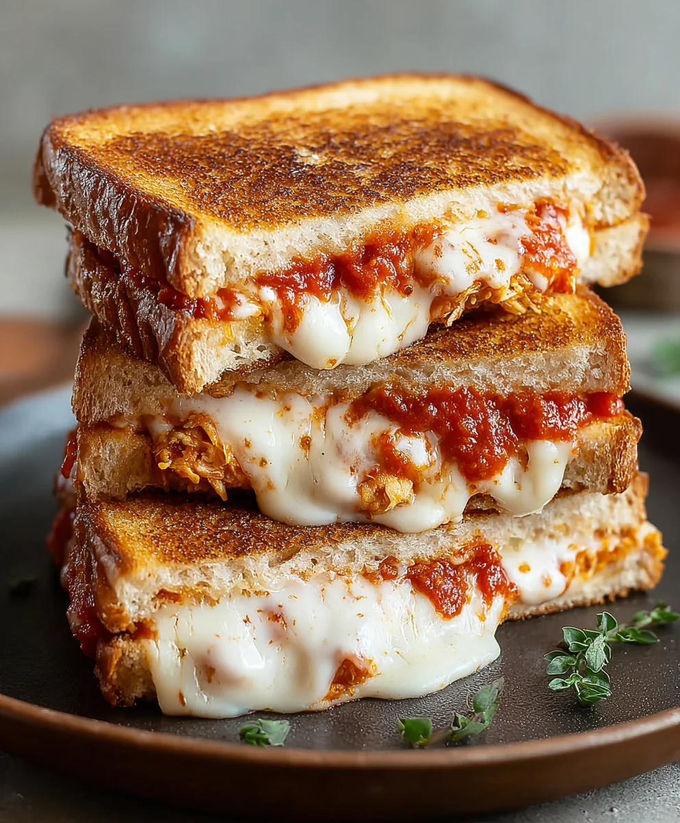 Lazy Chicken Parmesan Grilled Cheese Easy Recipe