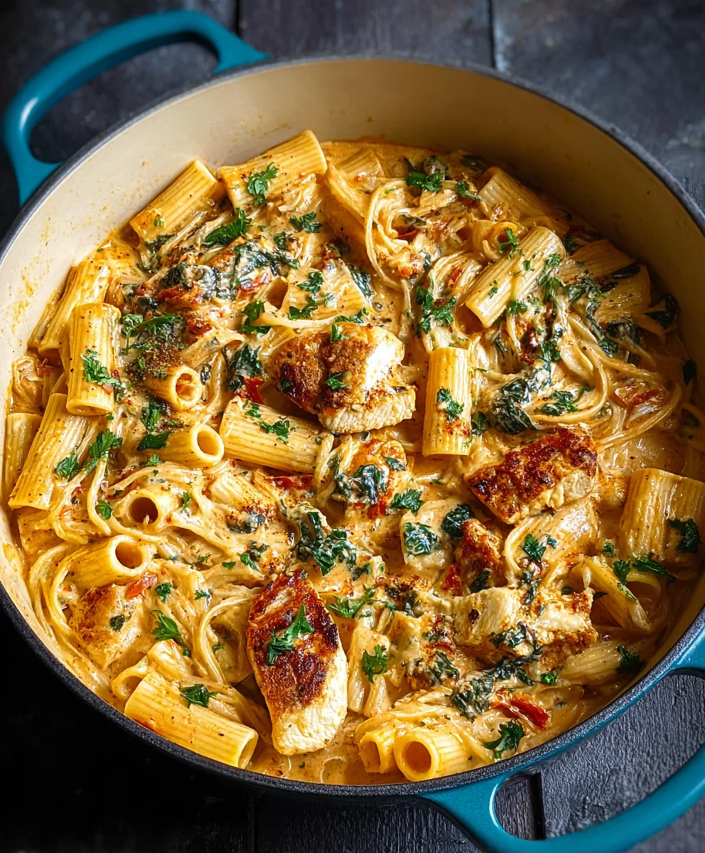 Easy Creamy Tuscan Chicken Pasta Recipe