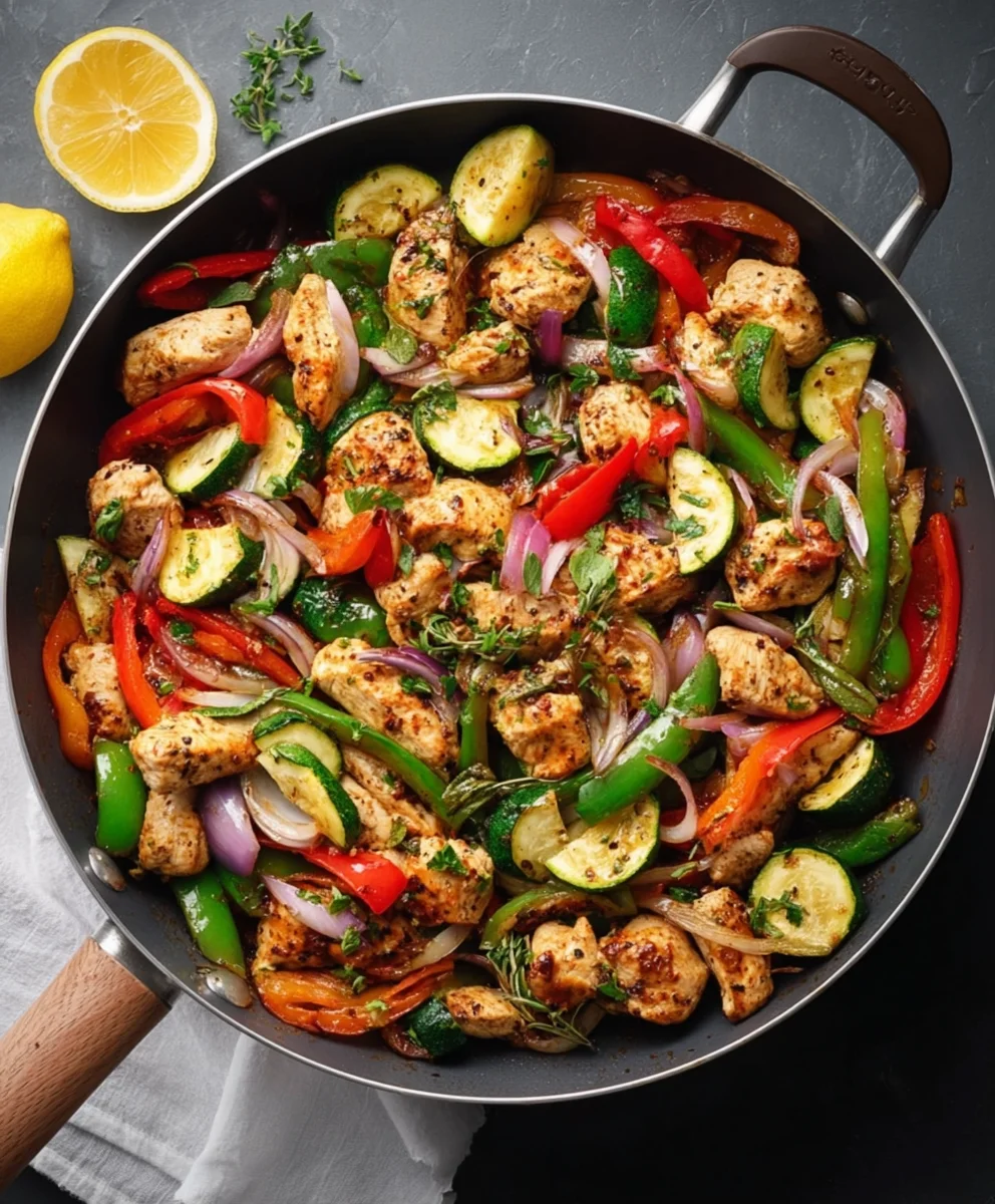 Mediterranean Chicken Stir Fry- Easy & Flavorful Recipe