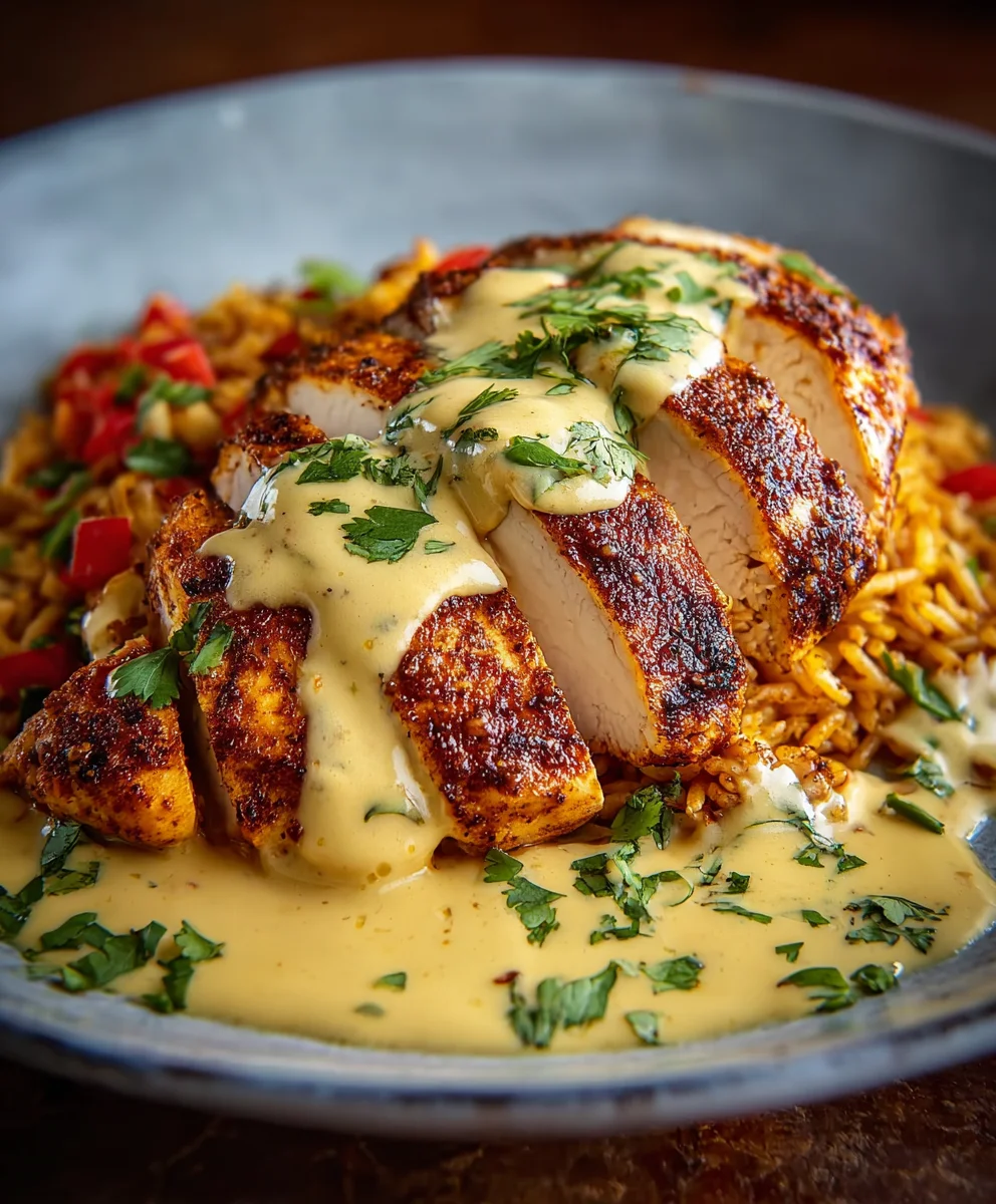 Spicy Mexican Chicken Cheese Sauce-Flavorful Dinner