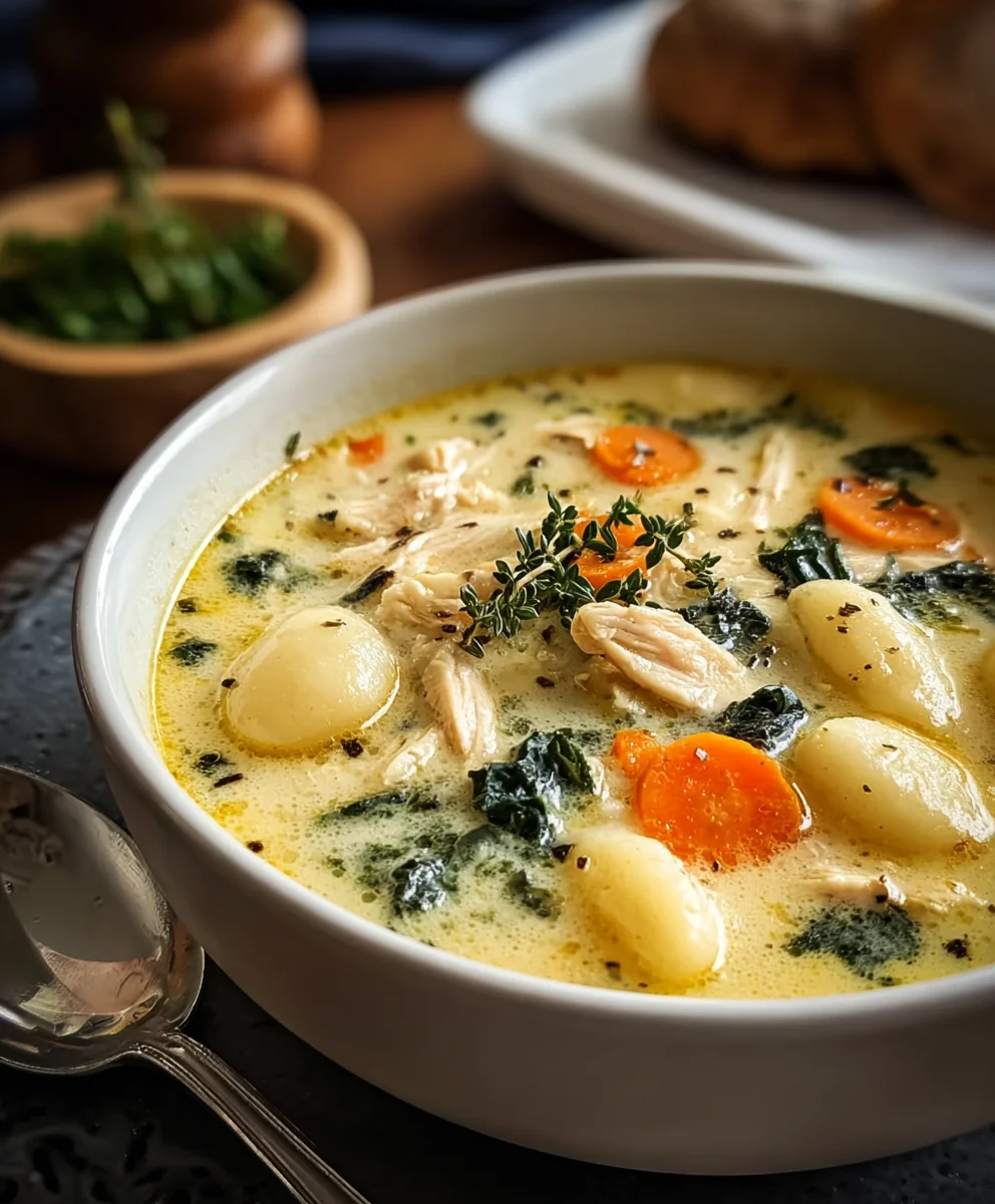 Creamy Chicken Gnocchi Soup Recipe - Comfort in a Bowl