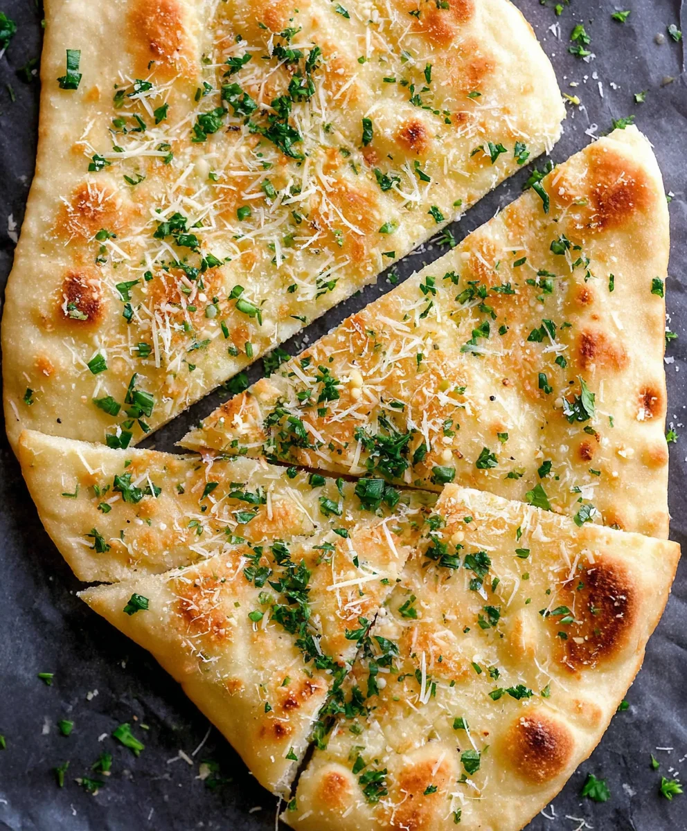 Easy Garlic Flatbreads - Delicious Quick Recipe