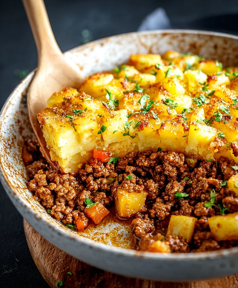 Easy Ground Beef and Potatoes Skillet Recipe