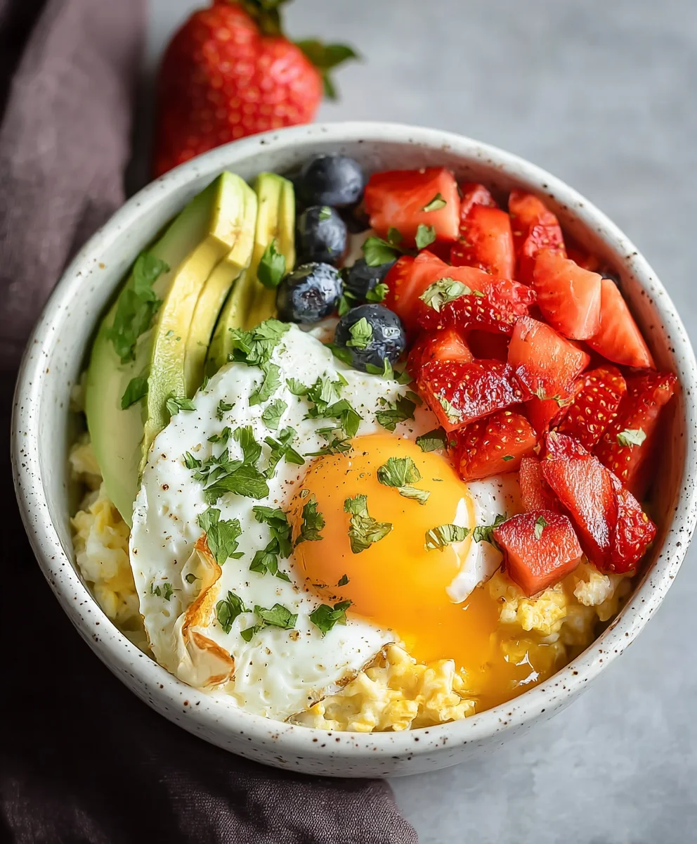 Easy Beef & Veggie Breakfast Bowl - Quick Meal