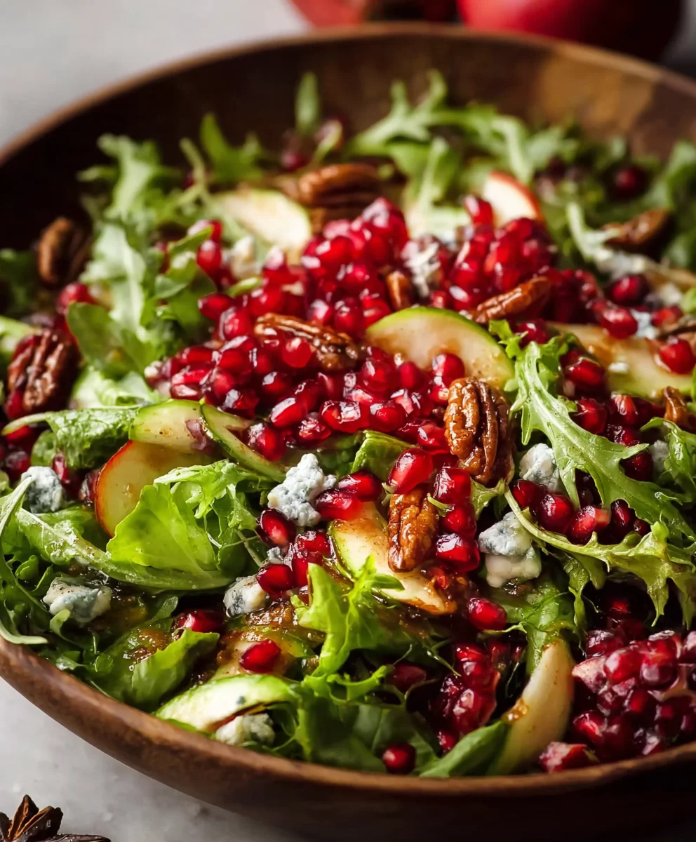 Pomegranate Christmas Salad Honey Mustard Dressing Alrightwithme