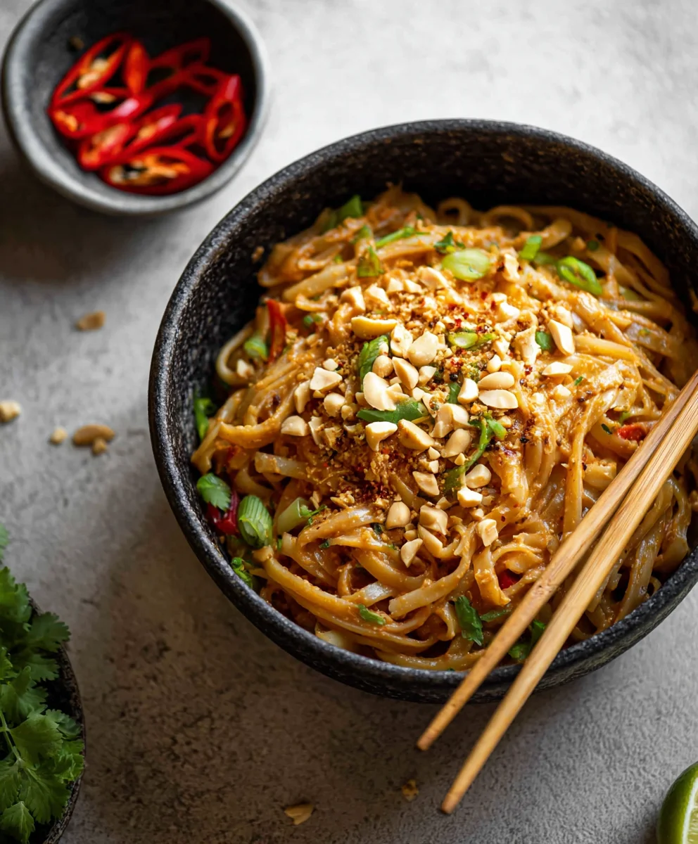 Spicy Peanut Butter Noodles - Quick & Easy Recipe