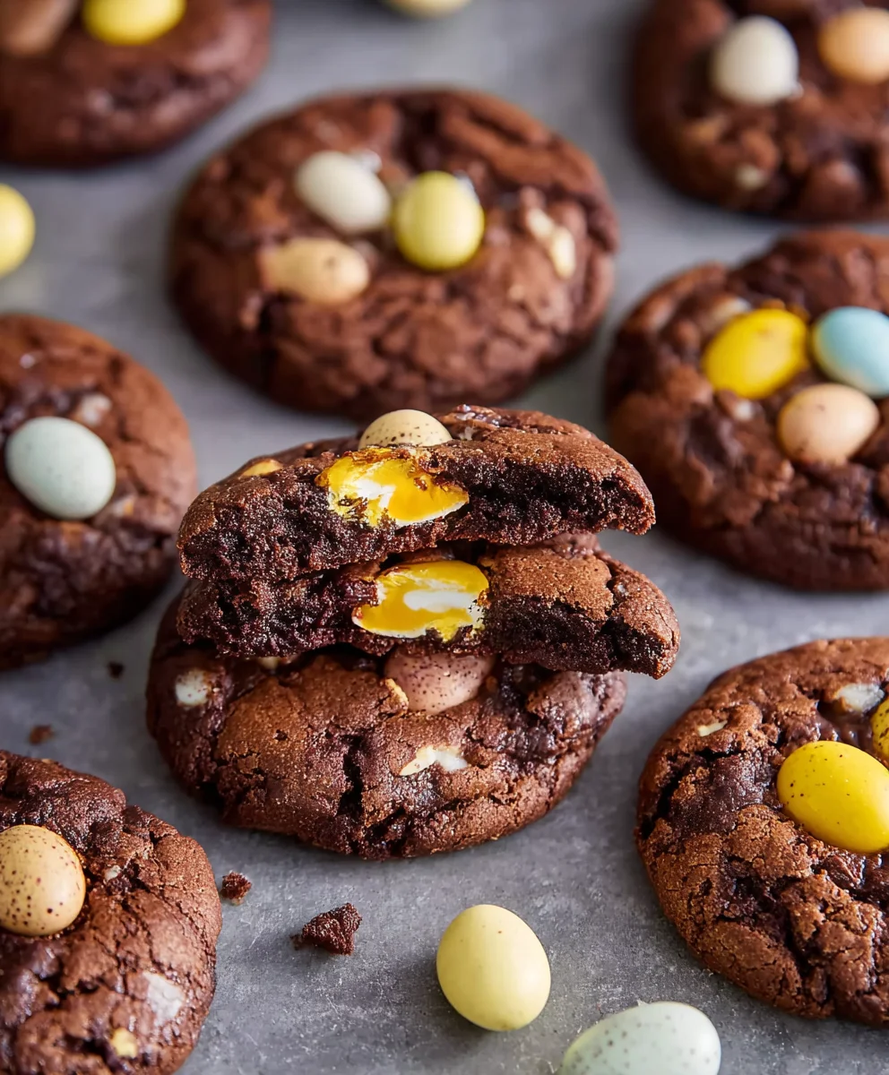 Mini Egg Brownie Cookies-Decadent Chocolate Treat