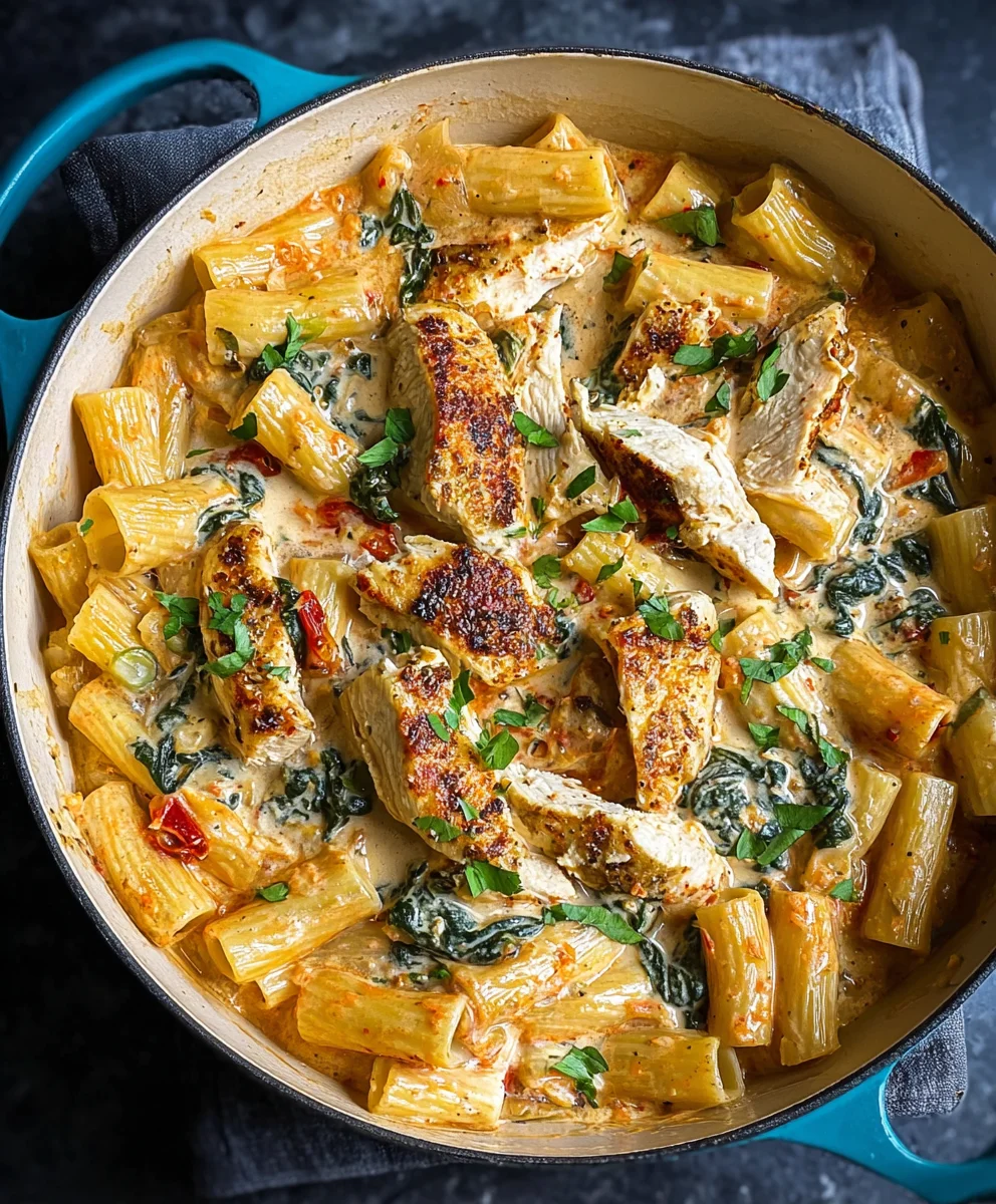 Easy Creamy Tuscan Chicken Pasta Recipe