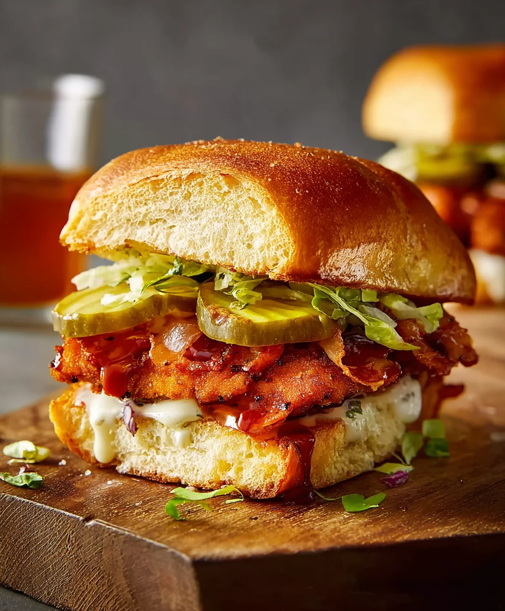 Spicy Baked Nashville Hot Beef Sandwich Recipe