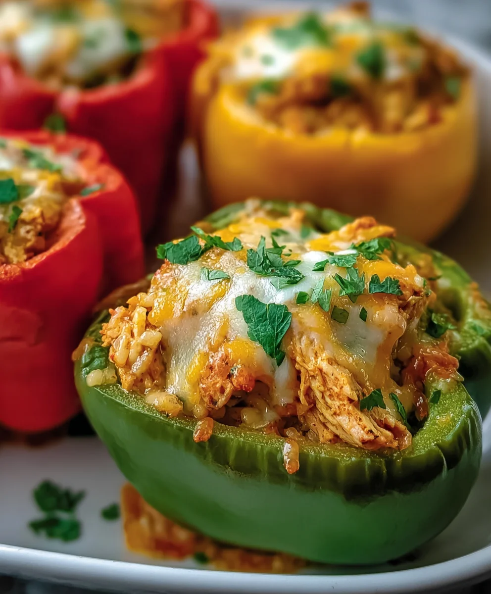 Easy Baked Chicken Stuffed Peppers Recipe