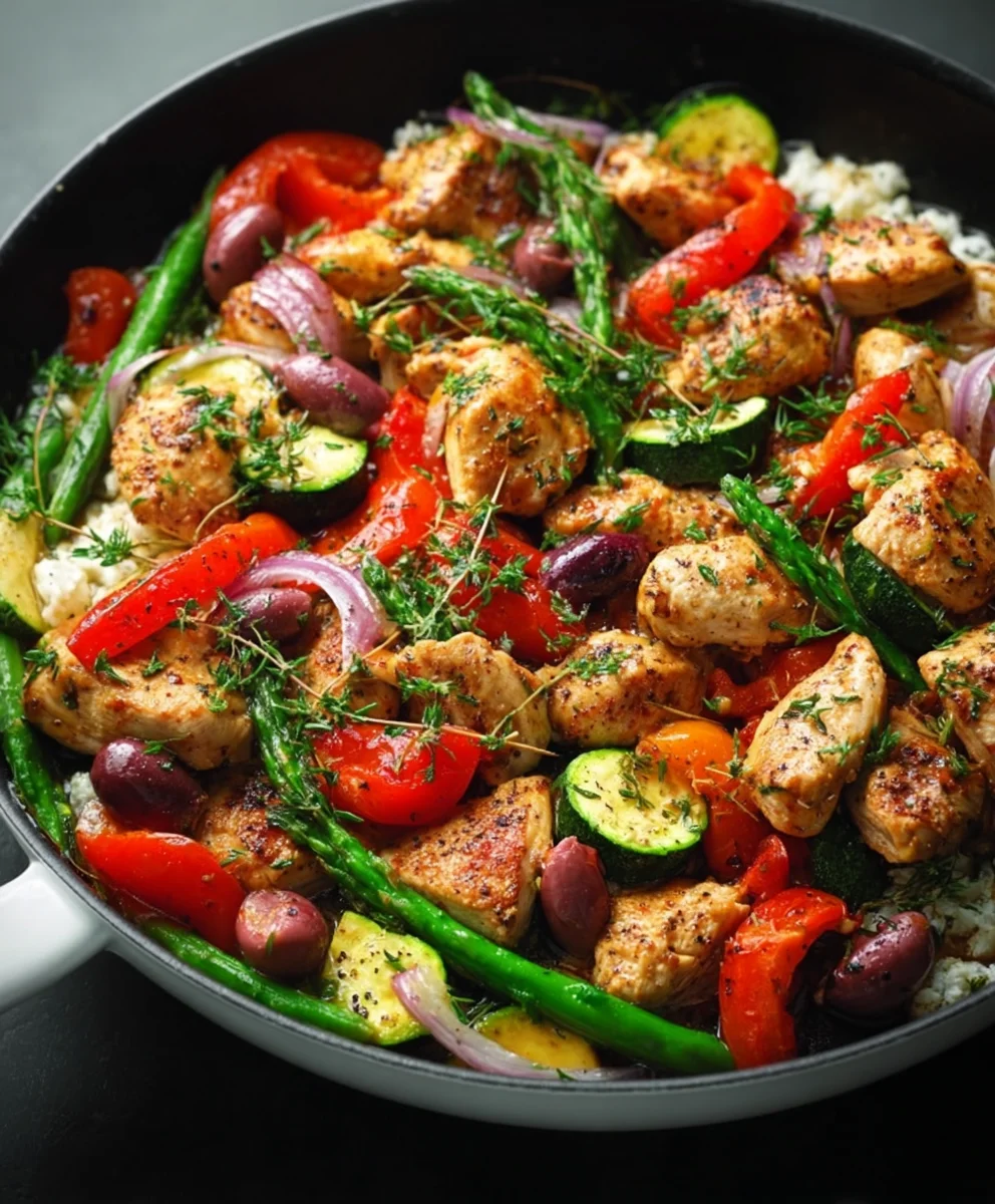 Mediterranean Chicken Stir Fry- Easy & Flavorful Recipe