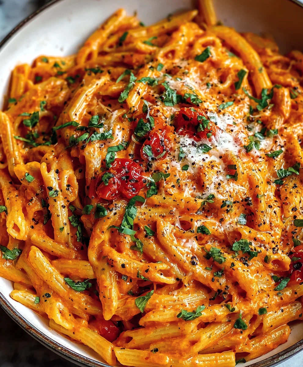 Creamy Tomato Garlic Pasta - Easy & Delicious Recipe