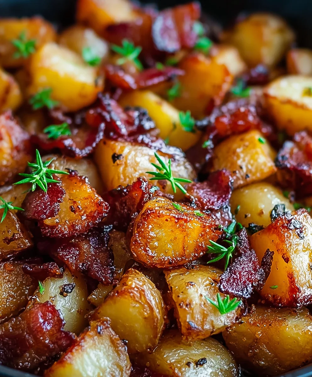 Honey Beef Beef Bacon Roasted Potatoes - Easy Recipe