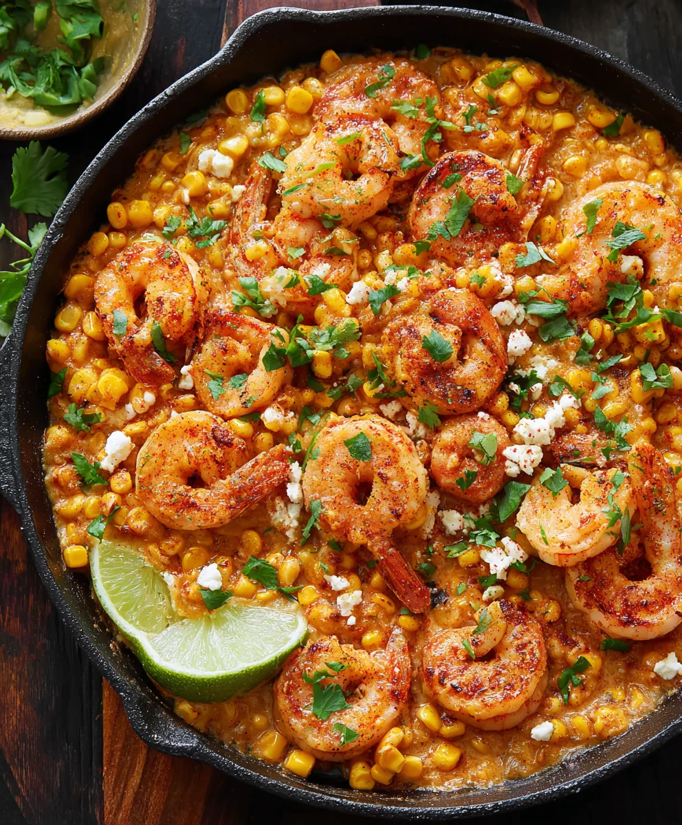 Shrimp and Creamed Corn One-Pan Meal