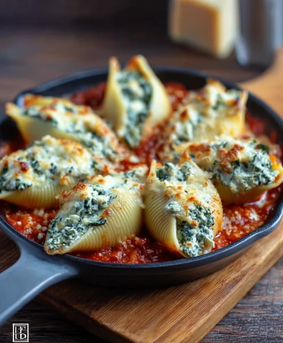 Spinach Ricotta Stuffed Shells Easy Recipe