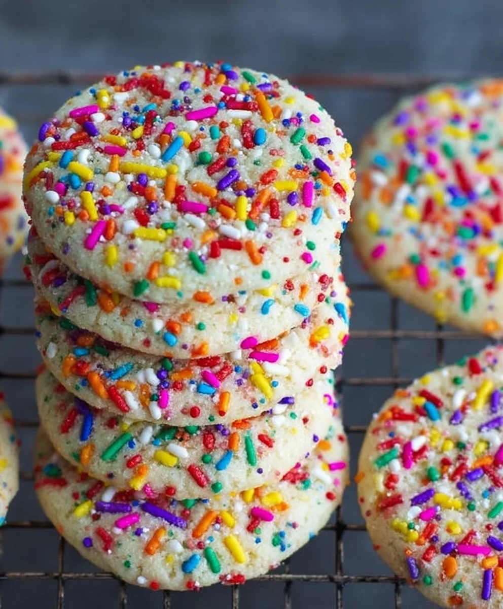 Easy Sprinkle Cookies-Fun Festive Treat