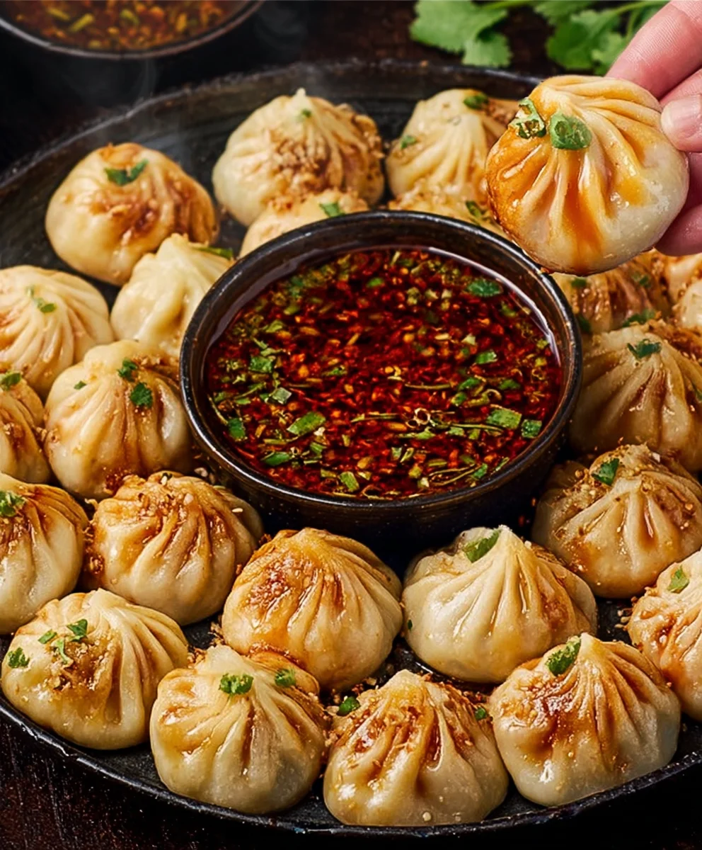 Soyabean Momos Recipe - Easy Veg Soya Chunks Momos