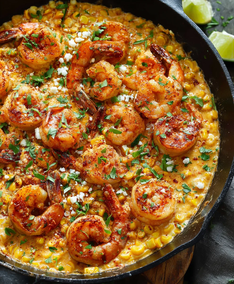 Shrimp and Creamed Corn One-Pan Meal