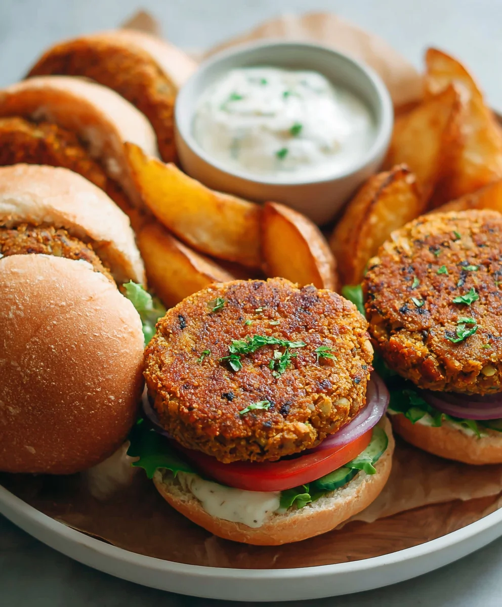 Easy Lentil Burgers - Simple Ingredient Recipe