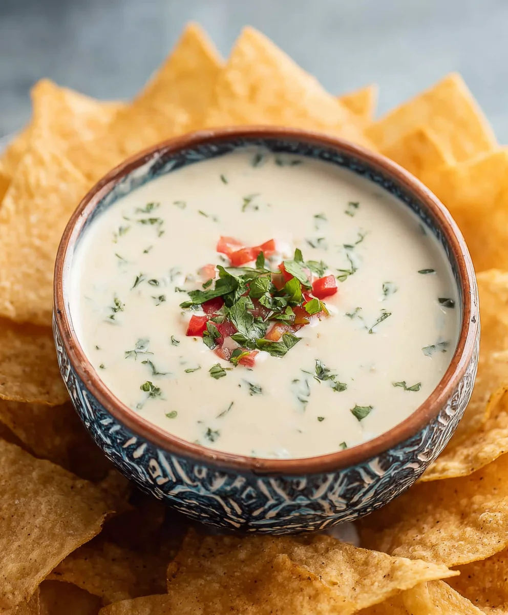 Best Mexican White Cheese Dip Recipe-Creamy & Easy