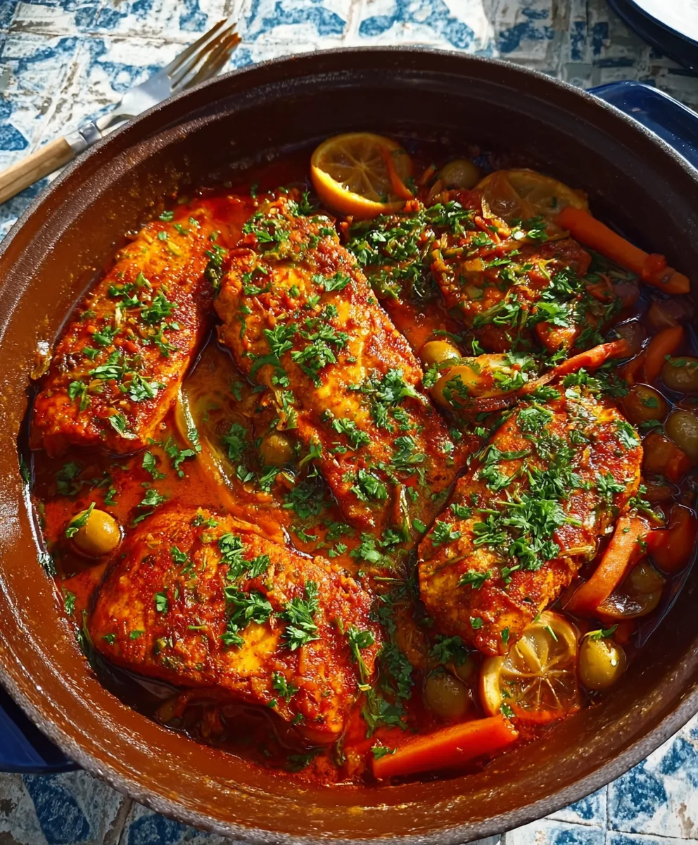 Spicy Moroccan Fish Recipe - Rich & Flavorful
