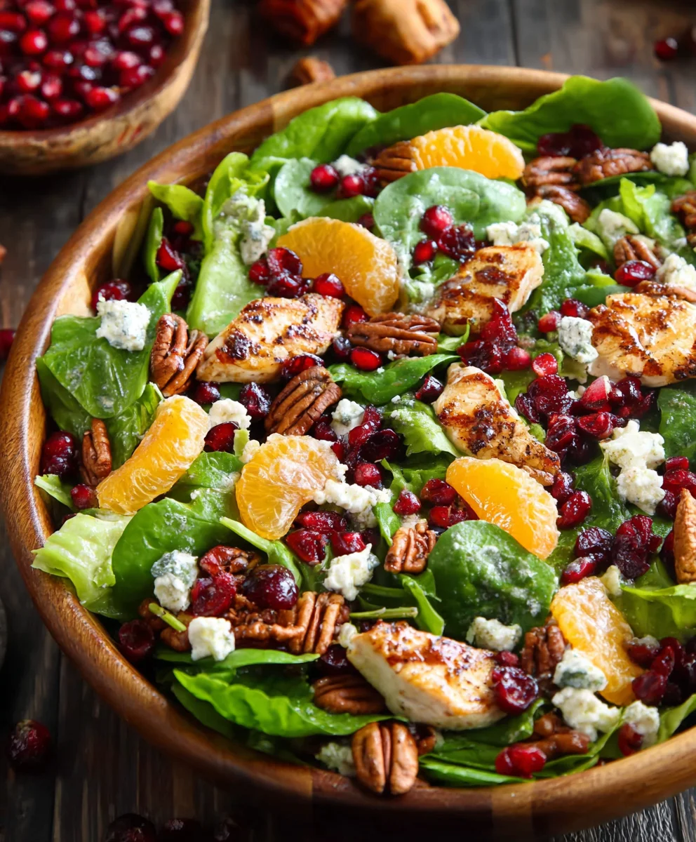 Festive Christmas Salad-Easy Beef & Bright Flavors