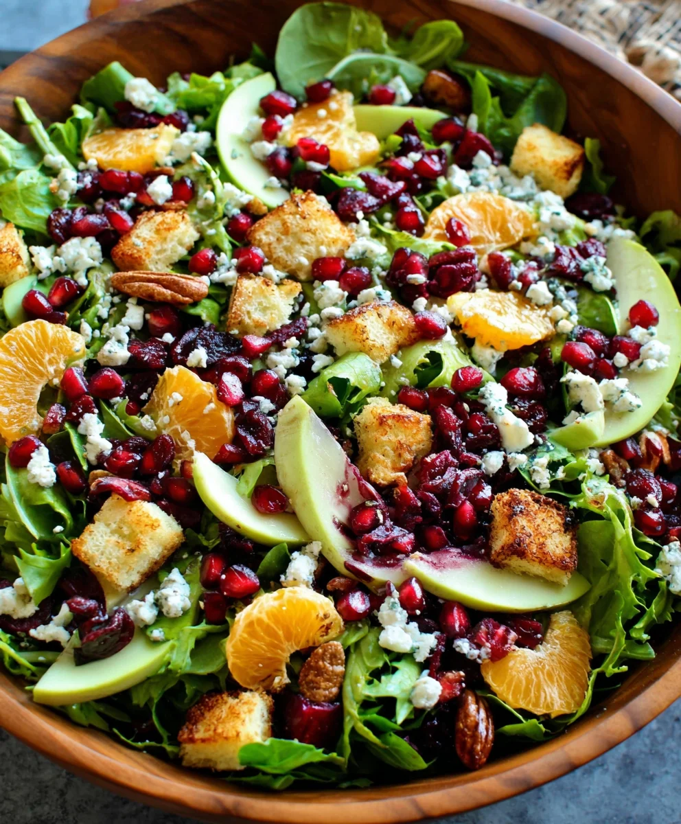 Festive Christmas Salad- Easy Delicious Recipe