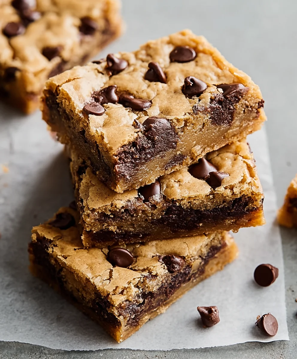 Classic Chocolate Chip Cookie Bars - Easy & Delicious Recipe