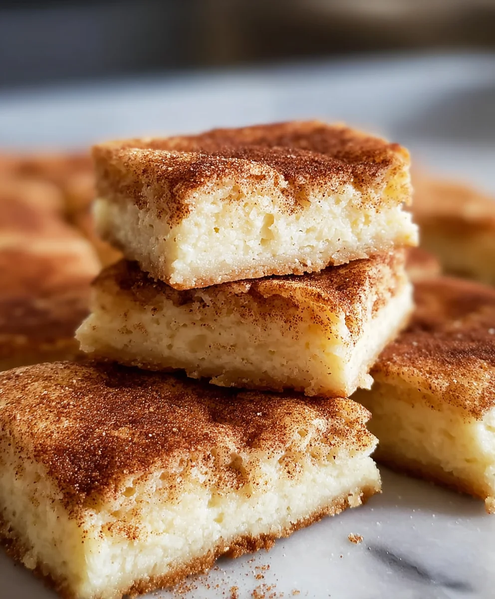Easy Snickerdoodle Cookie Bars - Chewy & Delicious