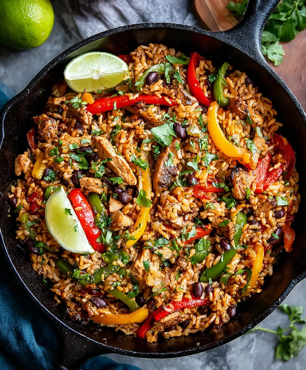Easy One-Pan Fajita Rice Bowls - Quick Weeknight Meal