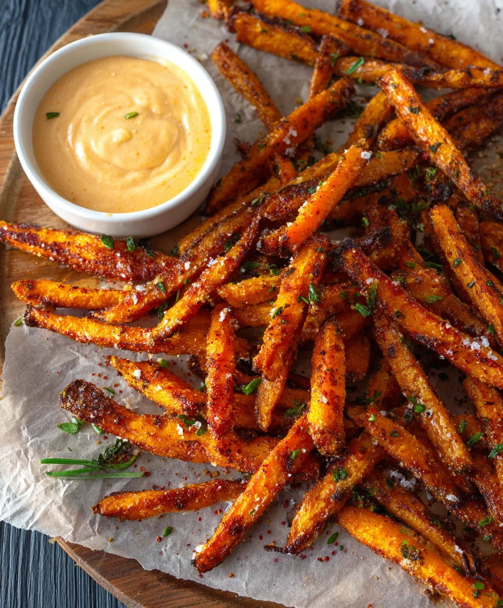 Baked Carrot Fries with Garlic Aioli Recipe