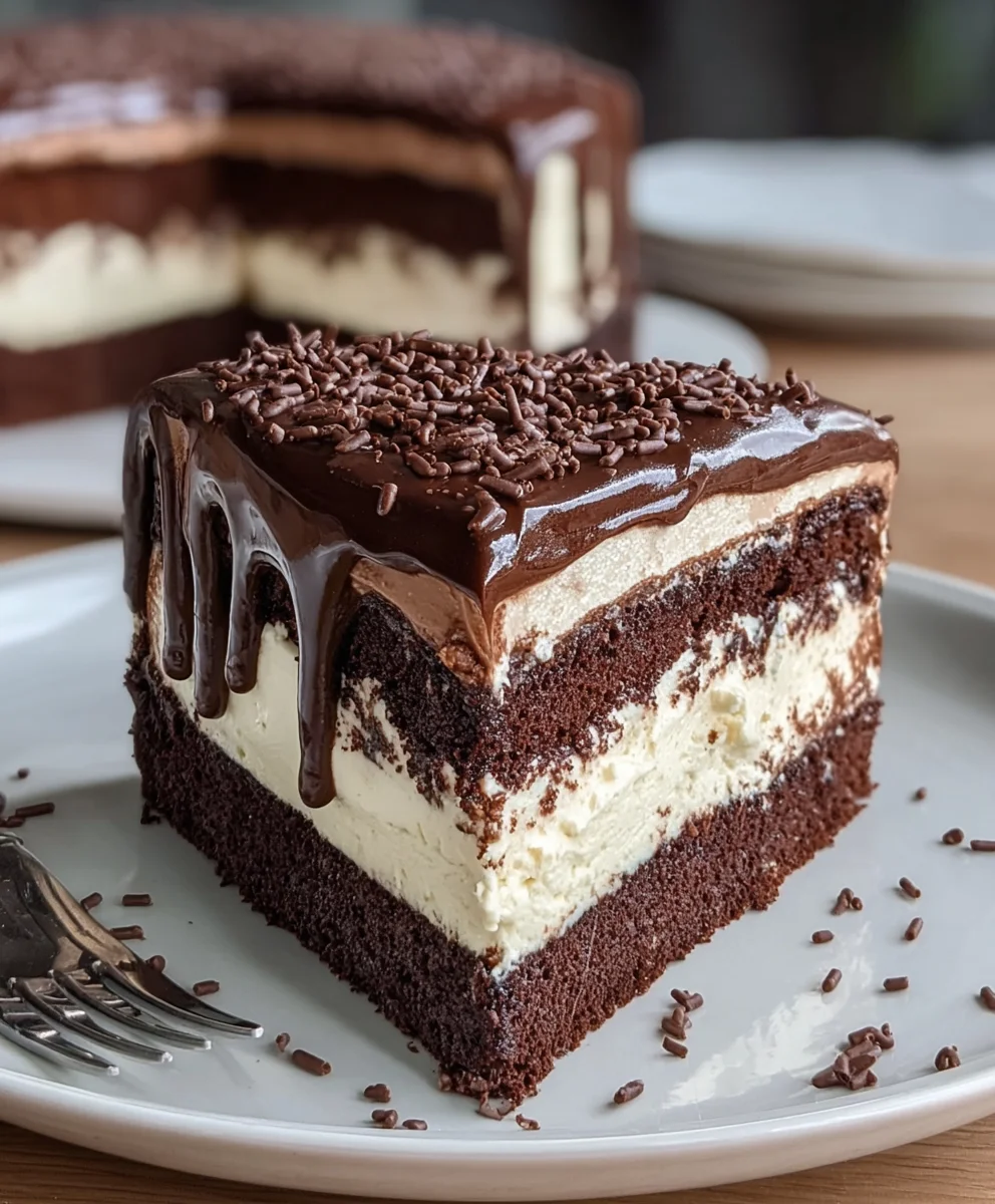 Decadent Chocolate Tuxedo Cake Recipe-Easy & Rich