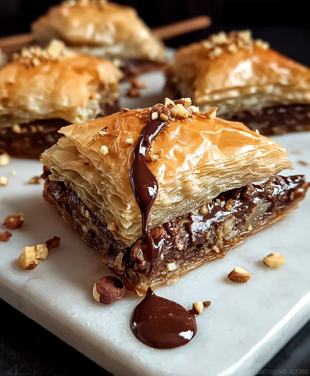 Nutella Baklava- Decadent Chocolate Hazelnut Dessert