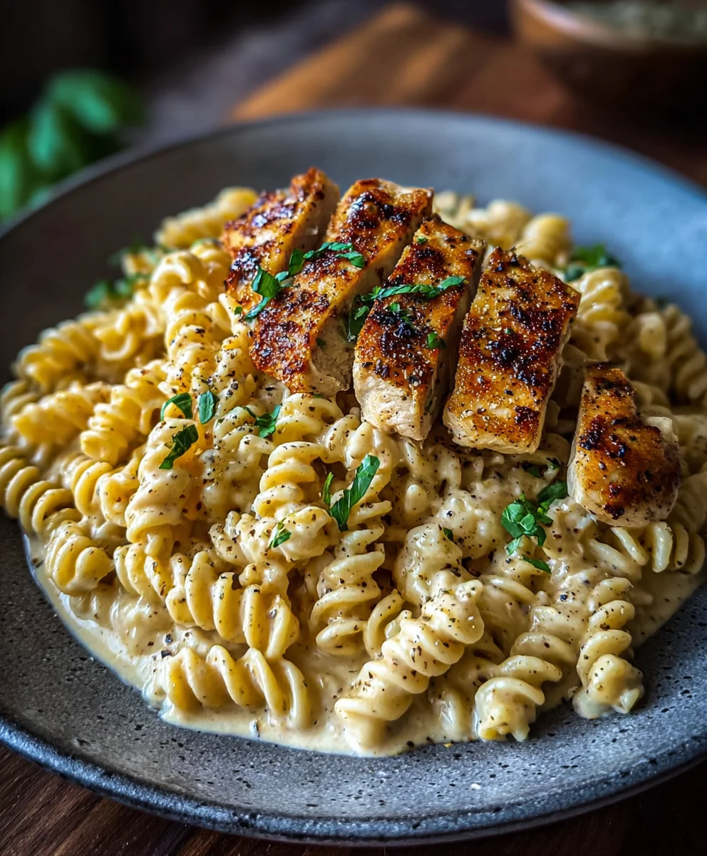 Creamy Chicken Garlic Parmesan Pasta Recipe