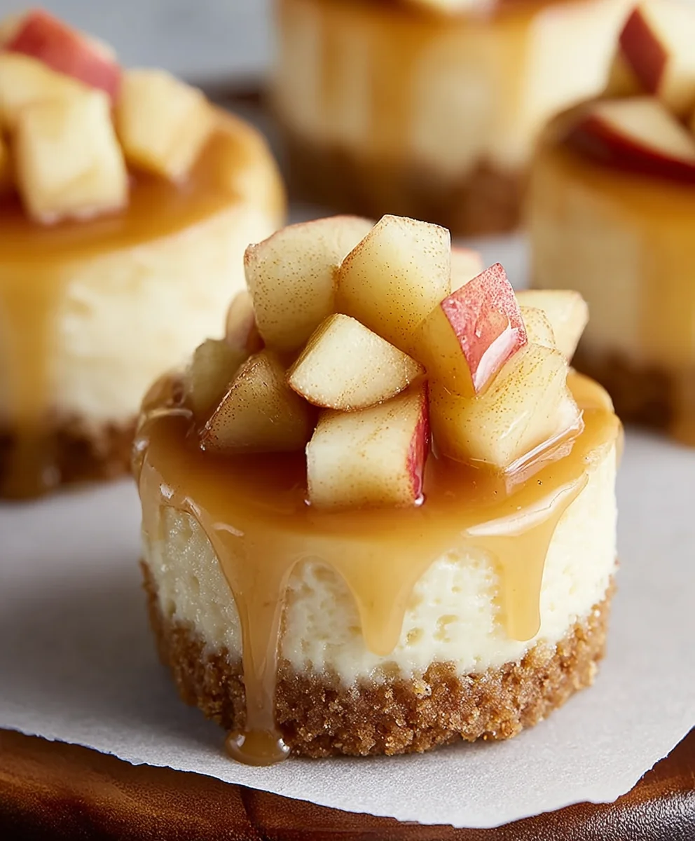 Easy Apple Mini Cheesecakes-Perfect Dessert