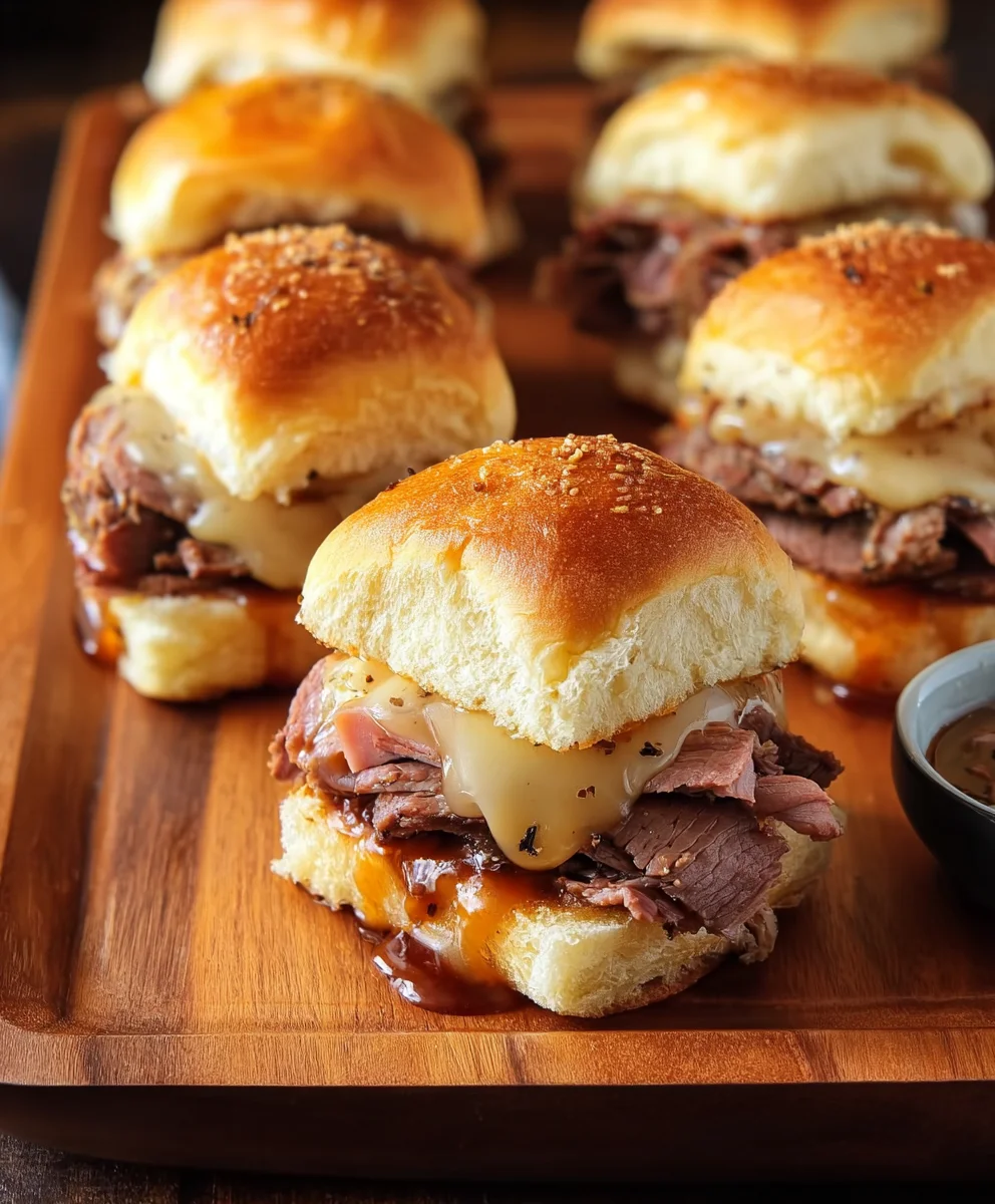 Roast Beef Cheddar Sliders - Easy Flavorful Bites