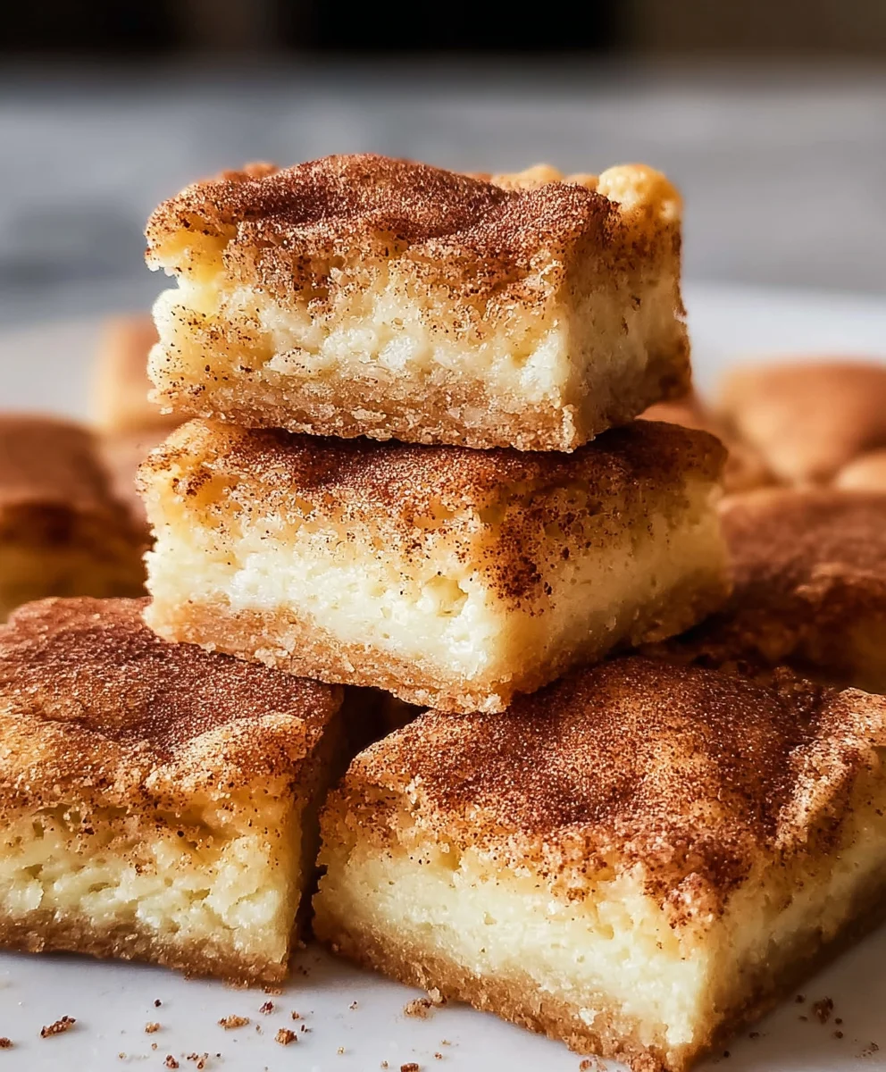 Easy Snickerdoodle Cookie Bars - Chewy & Delicious